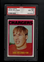 1972 Topps #047 Dave Williams PSA 8 NM-MT   SAN DIEGO CHARGERS
